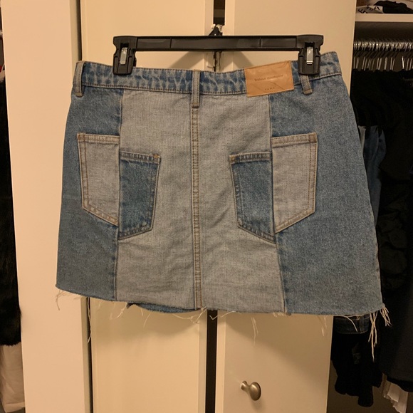 zARA denim skirt with decor - Picture 4 of 4